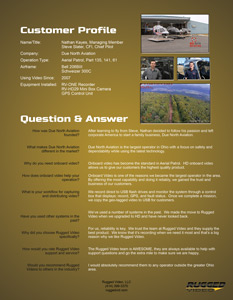 Customer Profile - Due North Aviation - Click to Enlarge