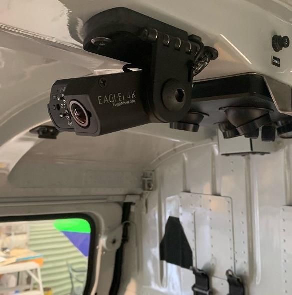 EAGLEi 4K Cockpit Recorder Installed in AS350 Helicopter